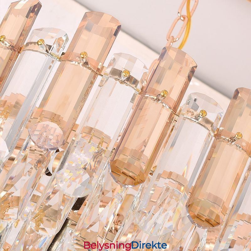 Moderne Krystall Pendellampe Oval Taklampe