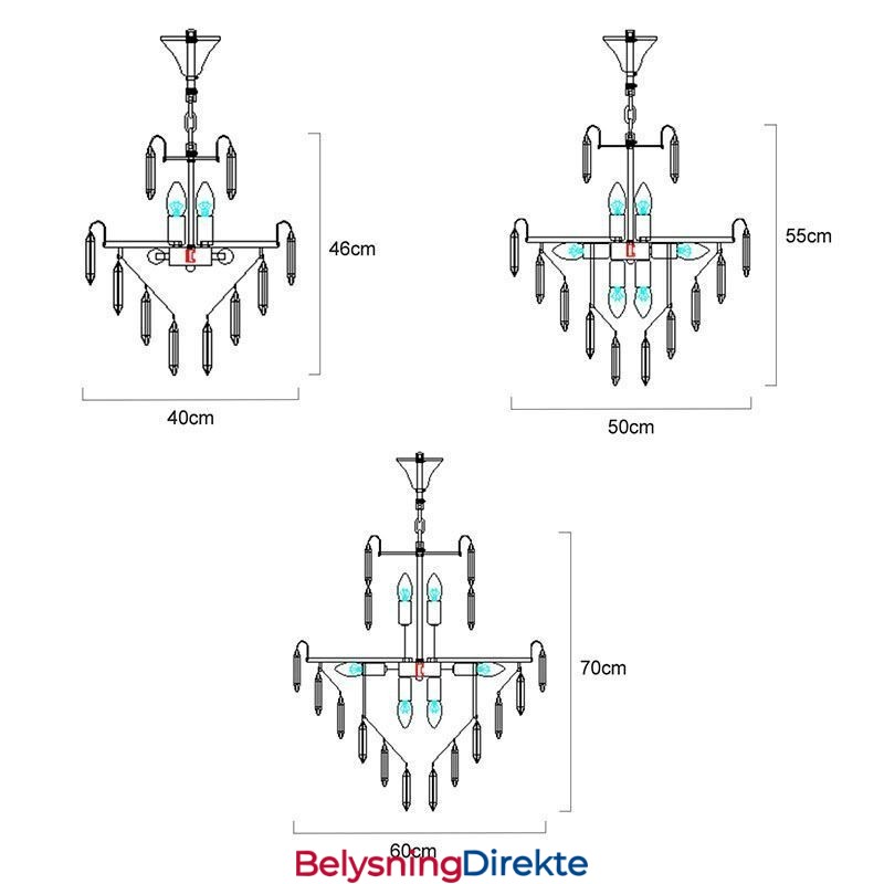 Moderne Krystall Pendellampe Moderne Taklampe