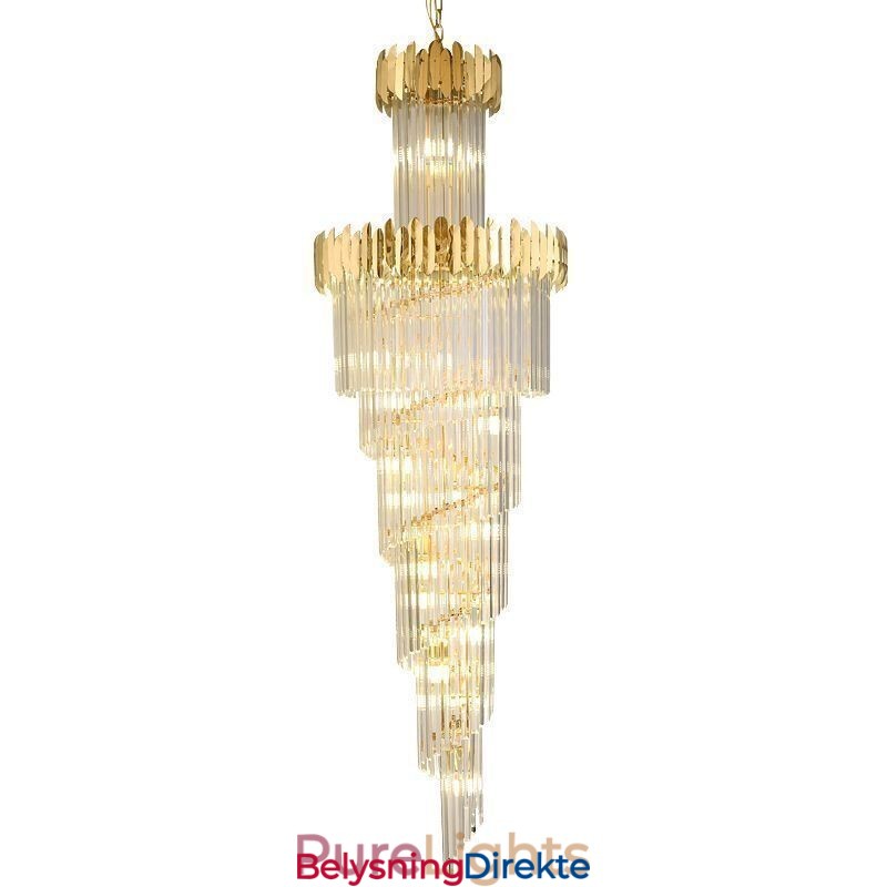 Europeisk Pendellampe Krystall Hengende Lampe Trapper Entré