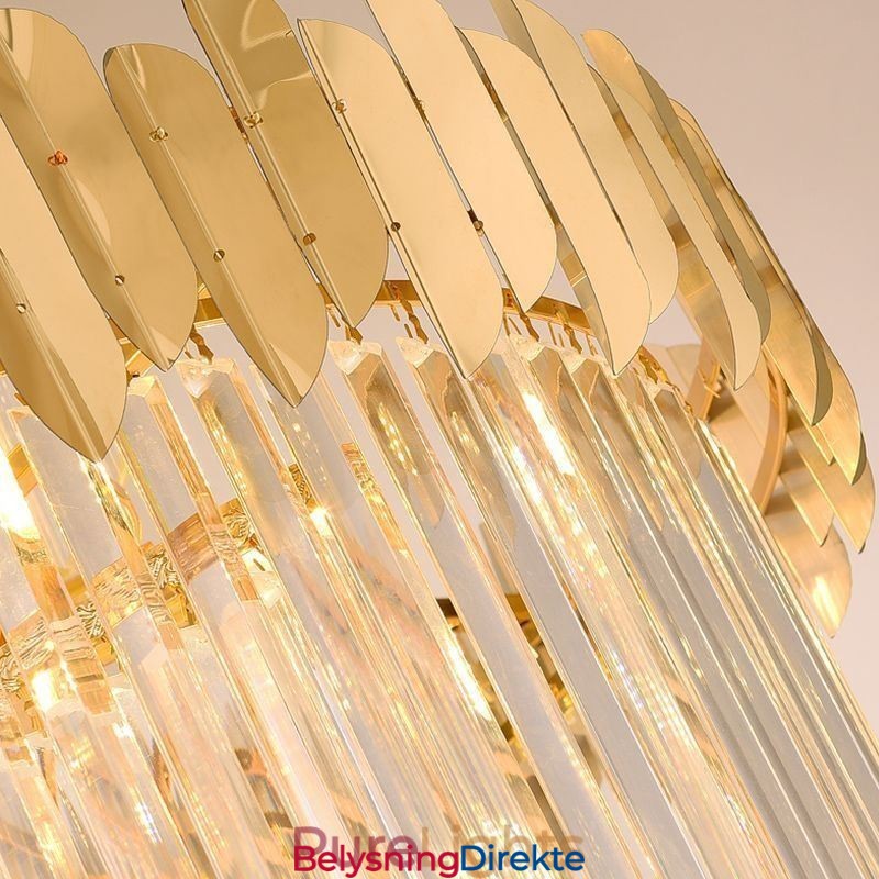 Europeisk Pendellampe Krystall Hengende Lampe Trapper Entré