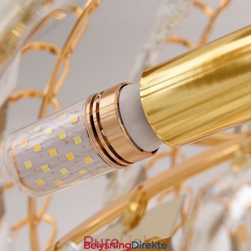 Europeisk Pendellampe Krystall Hengende Lampe Trapper Entré