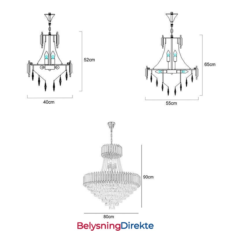 Moderne Krystall Pendelbelysning Rund Taklampe Hengende Lys