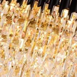 Moderne Krystall Pendelbelysning Rund Taklampe Hengende Lys