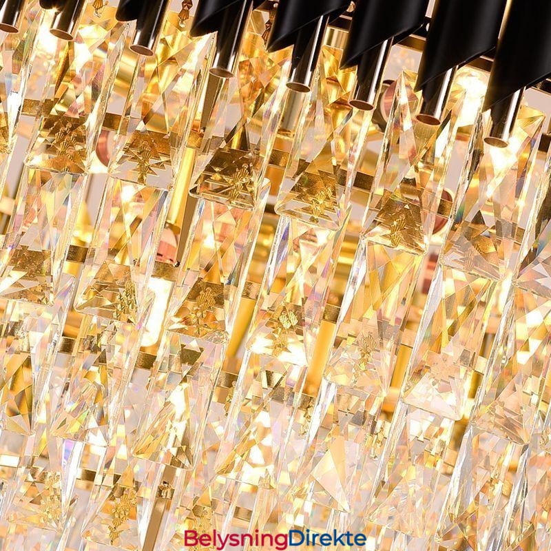 Moderne Krystall Pendelbelysning Rund Taklampe Hengende Lys