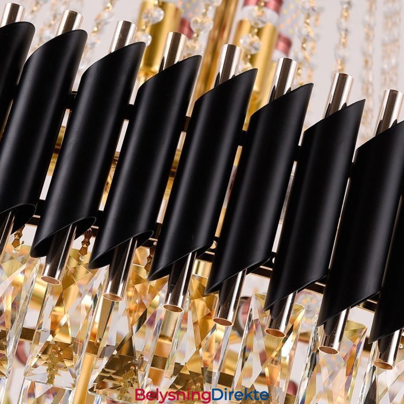 Moderne Krystall Pendelbelysning Rund Taklampe Hengende Lys