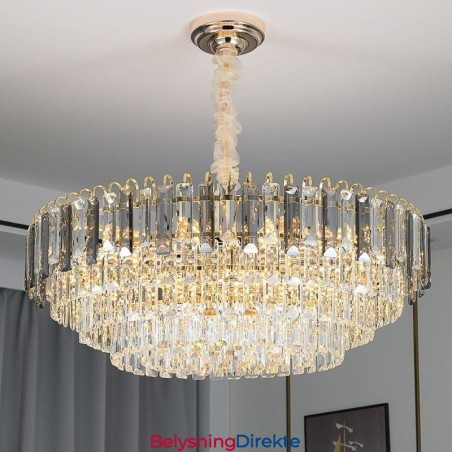 Krystall Pendellampe Luksuriøs Takbelysning 12 16 Lys