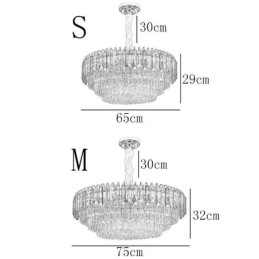 Krystall Pendellampe Luksuriøs Takbelysning 12 16 Lys