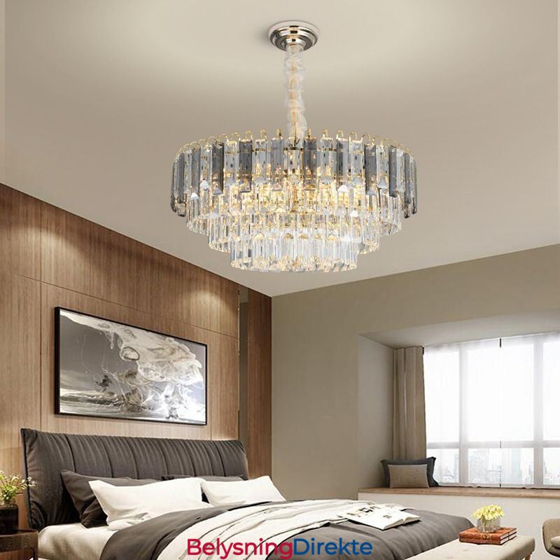 Krystall Pendellampe Luksuriøs Takbelysning 12 16 Lys