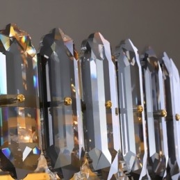 Krystall Pendellampe Konisk Hengende Lysarmatur