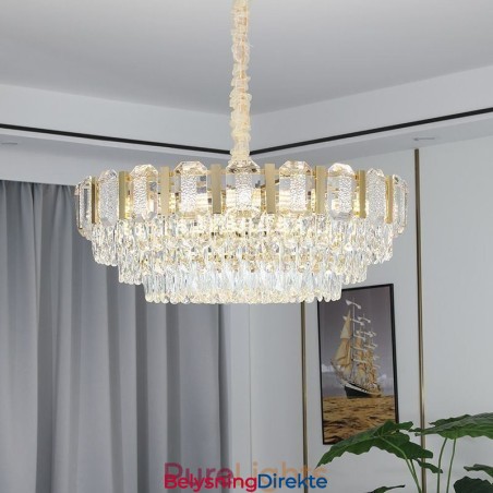 Krystall Pendellampe Rund Taklampe