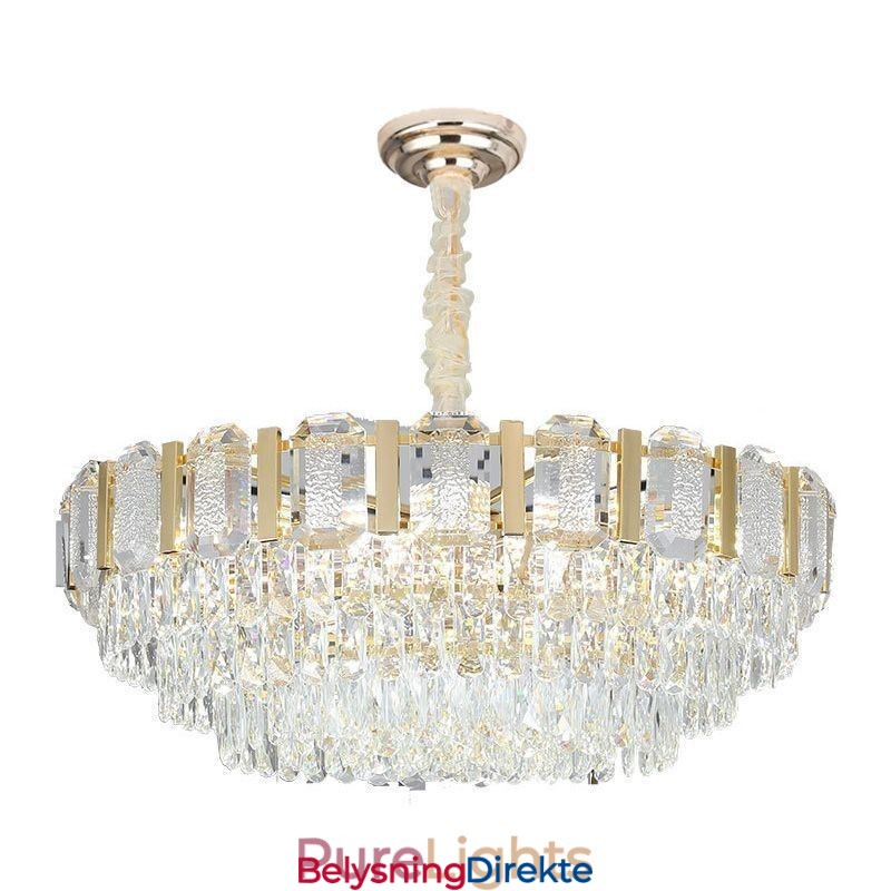 Krystall Pendellampe Rund Taklampe