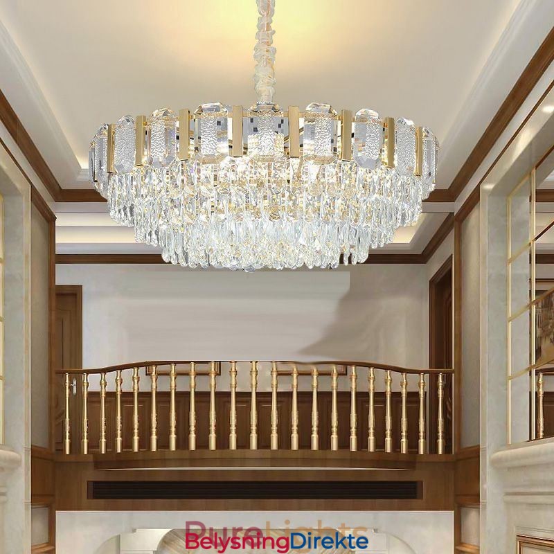 Krystall Pendellampe Rund Taklampe