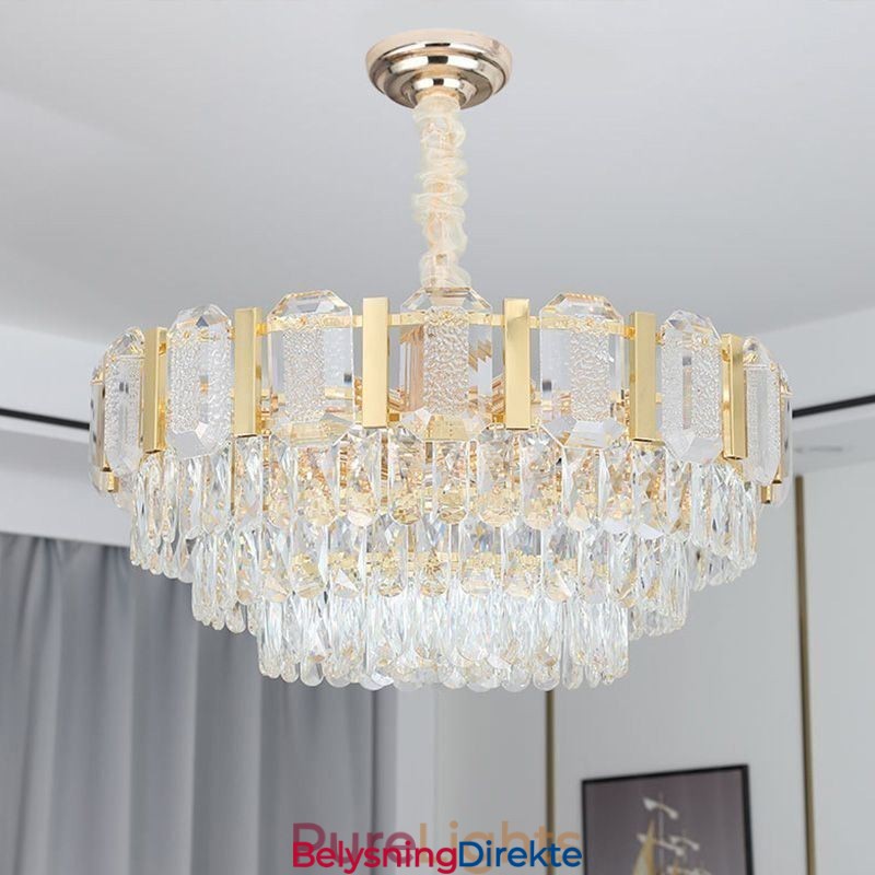 Krystall Pendellampe Rund Taklampe