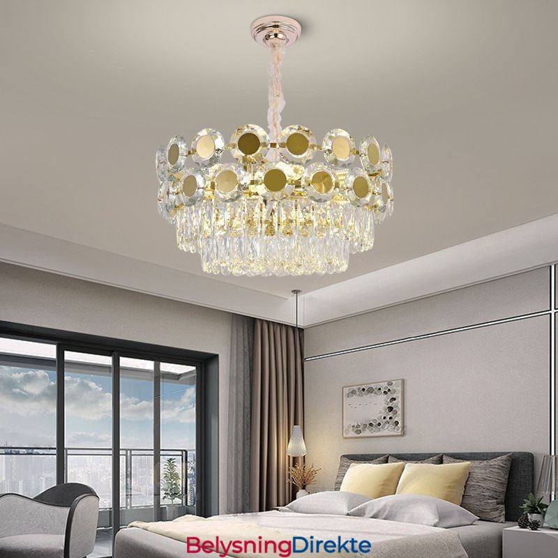 Moderne Krystall Pendellampe I Takbelysning