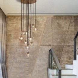 Moderne Krystallfotballformet Taklampe Hengende Lys