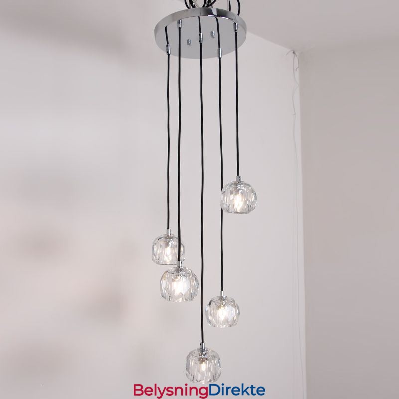 Moderne Krystallfotballformet Taklampe Hengende Lys