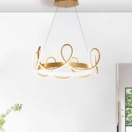 Moderne Hengelampe Crown Pendellampe Aluminium 1 Lyspære