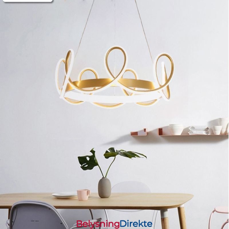 Moderne Hengelampe Crown Pendellampe Aluminium 1 Lyspære