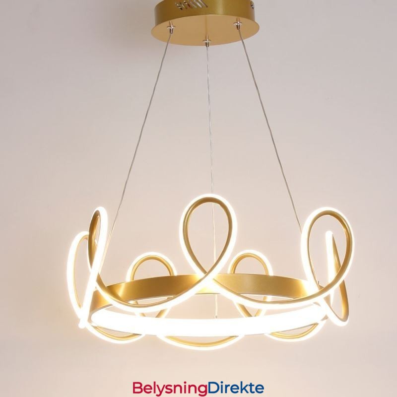 Moderne Hengelampe Crown Pendellampe Aluminium 1 Lyspære