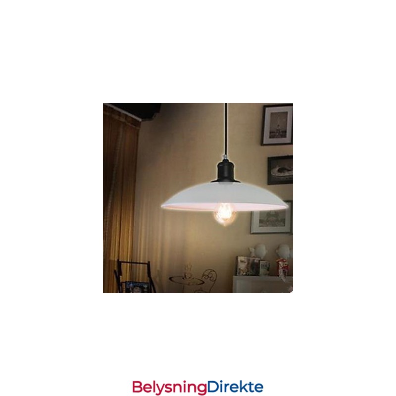 Kontraktert Hvit Droplight Rustikk Hytte Tradisjonell Klassisk Pendellampe