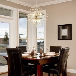 Fyrverkerikronekrone Med 8 Lys Og Løvetann-Anhengslampe