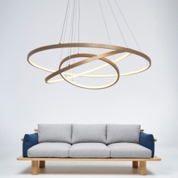 Pendellampe Moderne Lysekronebelysning Taklampe Med 3 Ringer