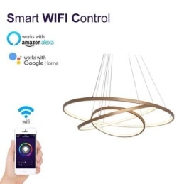 Pendellampe Moderne Lysekronebelysning Taklampe Med 3 Ringer