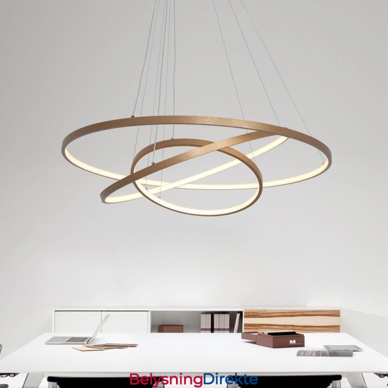 Pendellampe Moderne Lysekronebelysning Taklampe Med 3 Ringer