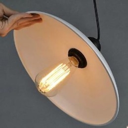 Kontraktert Hvit Droplight Rustikk Hytte Tradisjonell Klassisk Pendellampe