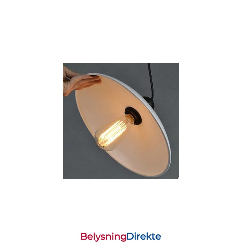 Kontraktert Hvit Droplight Rustikk Hytte Tradisjonell Klassisk Pendellampe