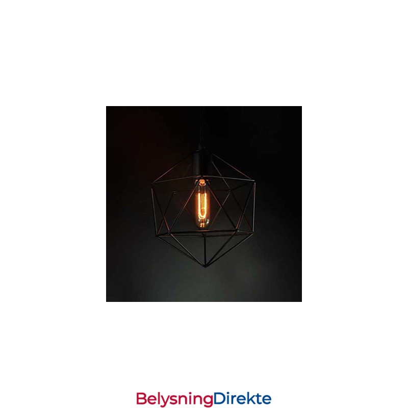 Europeisk Stil Vintage Lysekrone I Diamantform, Svart