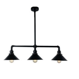 3-Lys Retro Industriell Vintage Vannrør Anhengslampe Lysekrone Landlig Rustikk Stil