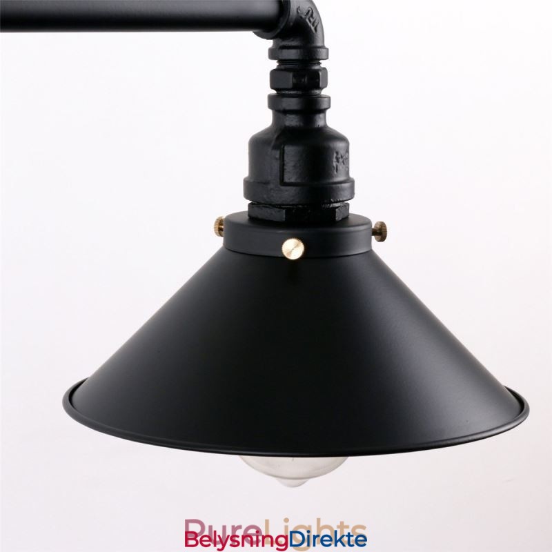 3-Lys Retro Industriell Vintage Vannrør Anhengslampe Lysekrone Landlig Rustikk Stil