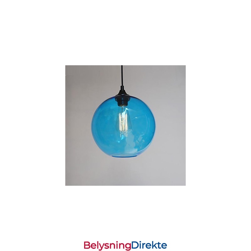 Moderne Glassanheng I Rundt Blått Bobledesign
