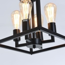 Moderne Enkel Pendellampe I Jernbur