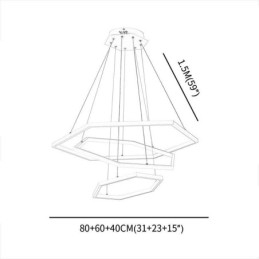 Moderne Sekskantet Hengelampe