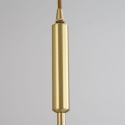 Moderne Enkel Pendellampe I Messing