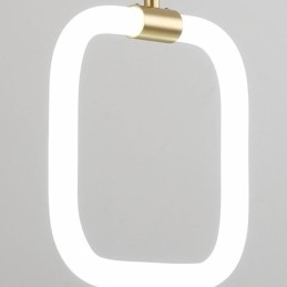 Moderne Enkel Pendellampe I Messing