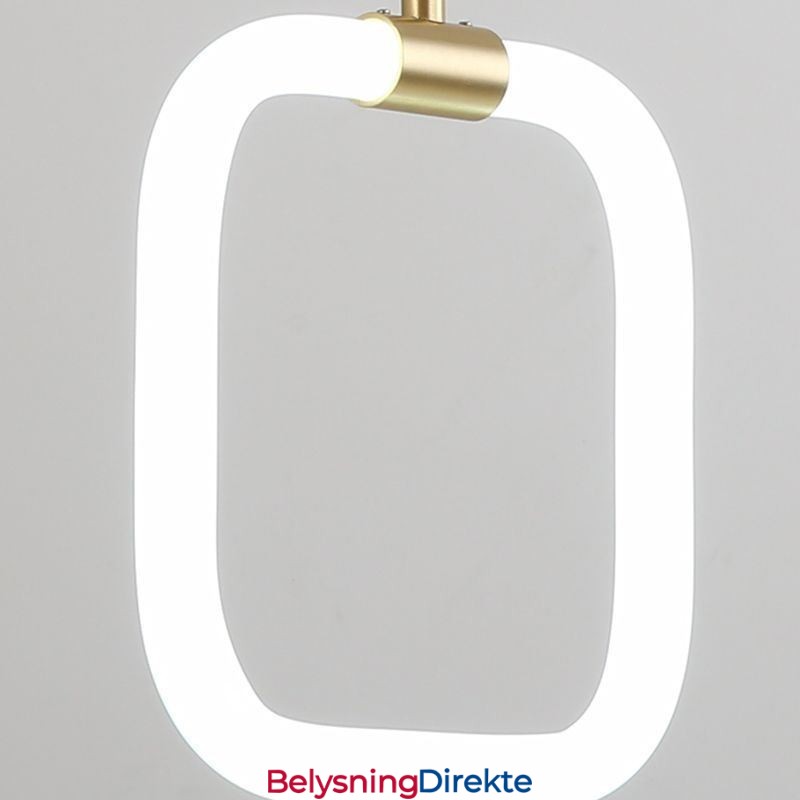 Moderne Enkel Pendellampe I Messing