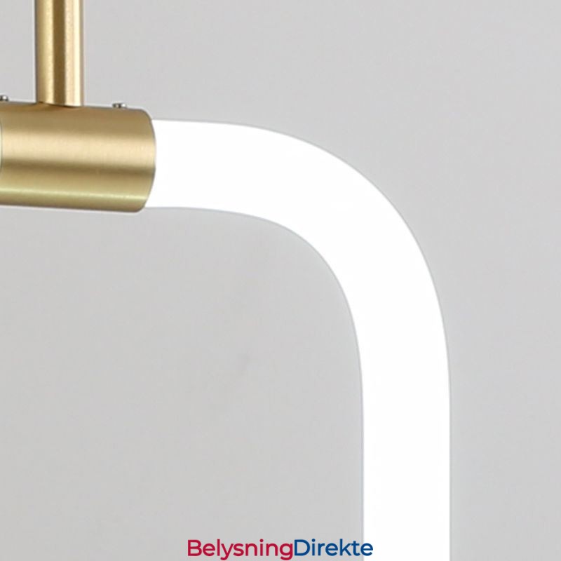 Moderne Enkel Pendellampe I Messing