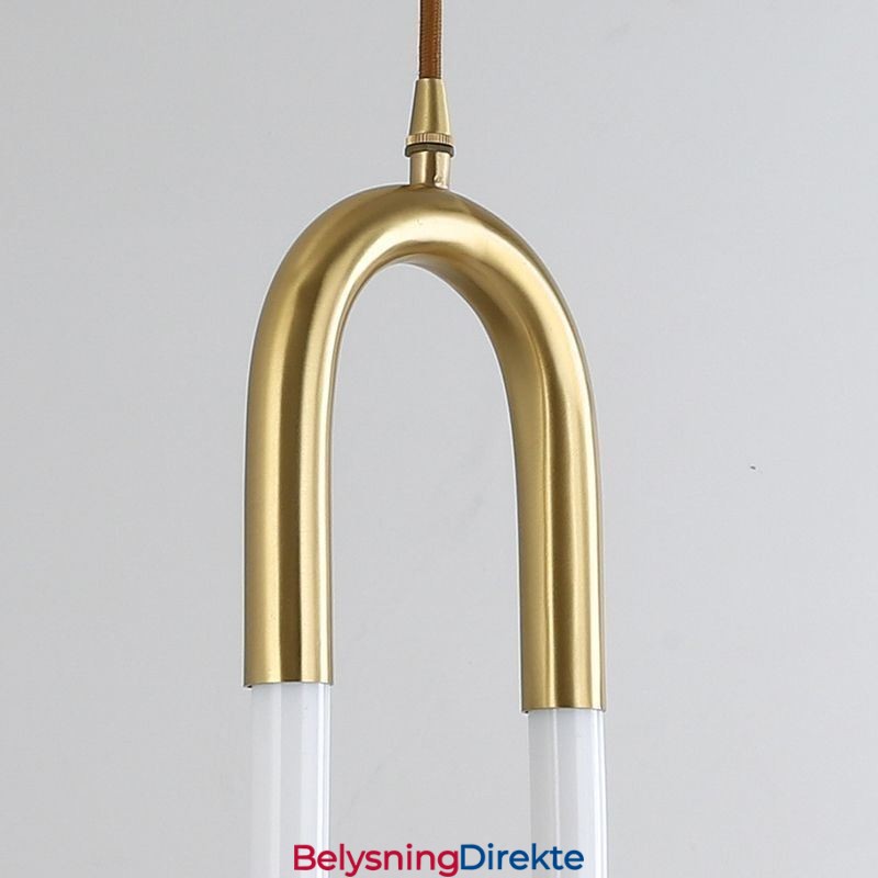 Moderne Enkel Pendellampe I Messing
