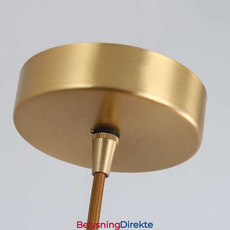 Moderne Enkel Pendellampe I Messing