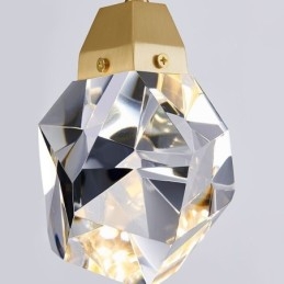 Mini Enkel Krystallkulelampe Hengende Taklampe