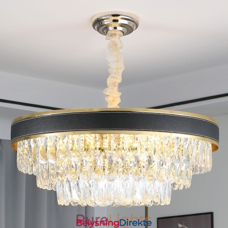 Moderne Pendellampe Krystall Taklampe 9 12 16 Lys