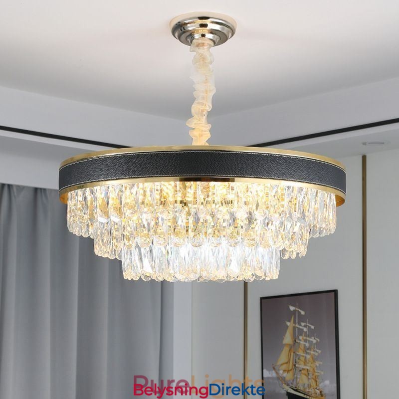 Moderne Pendellampe Krystall Taklampe 9 12 16 Lys