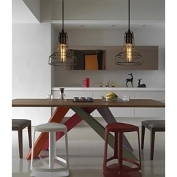 Europeisk Stil Vintage Lysekrone For Svart Anhengslampe