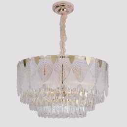Krystall Pendellampe Lace Rund Taklampe
