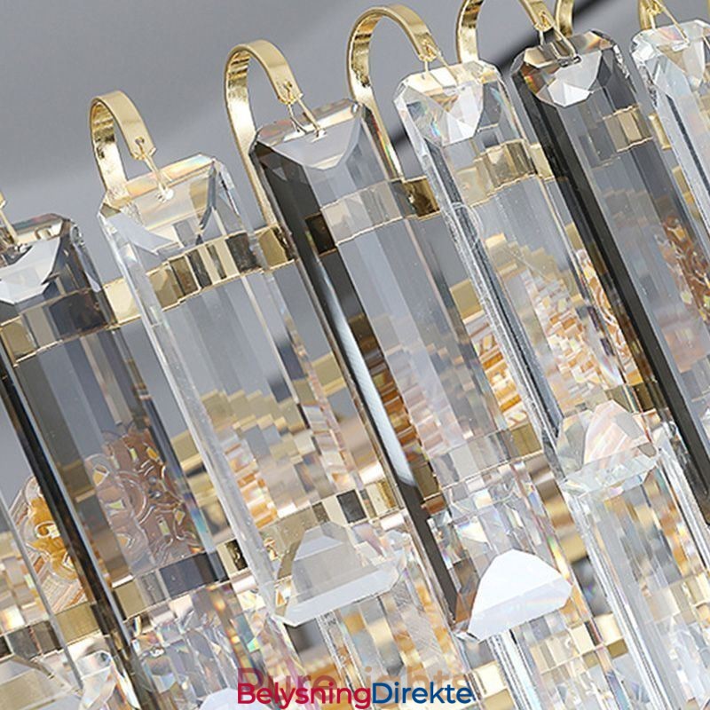 Rektangulær Pendellampe I Krystall I Tak