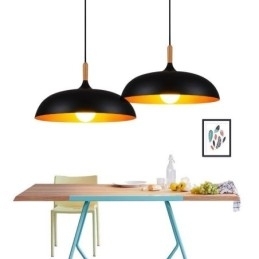 Moderne Pendellampe Minimalistisk Dekorativ Lampe Svart/Hvit