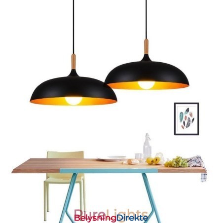 Moderne Pendellampe Minimalistisk Dekorativ Lampe Svart/Hvit